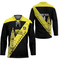 Cradle Of Dominican Republic Football Custom Hockey Jersey Go Moca Diagonal Style - Wonder Print Shop