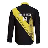 Cradle Of Dominican Republic Football Custom Long Sleeve Button Shirt Go Moca Diagonal Style - Wonder Print Shop