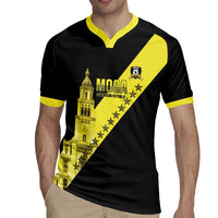 Cradle Of Dominican Republic Football Custom Rugby Jersey Go Moca Diagonal Style - Wonder Print Shop