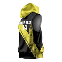 Cradle Of Dominican Republic Football Custom Sleeveless Hoodie Go Moca Diagonal Style - Wonder Print Shop