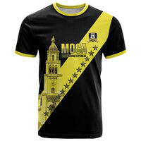 Cradle Of Dominican Republic Football Custom T Shirt Go Moca Diagonal Style - Wonder Print Shop