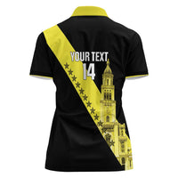 Cradle Of Dominican Republic Football Custom Women Polo Shirt Go Moca Diagonal Style - Wonder Print Shop