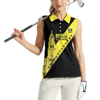 Cradle Of Dominican Republic Football Custom Women Sleeveless Polo Shirt Go Moca Diagonal Style - Wonder Print Shop