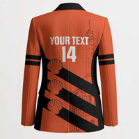 Cibao Dominican Republic Football Custom Blazer Vamos La Bestia Naranja - Wonder Print Shop