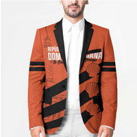 Cibao Dominican Republic Football Custom Blazer Vamos La Bestia Naranja - Wonder Print Shop