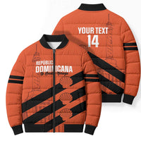 Cibao Dominican Republic Football Custom Bomber Puffer Jacket Vamos La Bestia Naranja - Wonder Print Shop