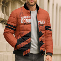 Cibao Dominican Republic Football Custom Bomber Puffer Jacket Vamos La Bestia Naranja - Wonder Print Shop