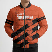 Cibao Dominican Republic Football Custom Bomber Puffer Jacket Vamos La Bestia Naranja - Wonder Print Shop