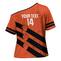 Cibao Dominican Republic Football Custom Cross Shoulder Shirt Vamos La Bestia Naranja - Wonder Print Shop