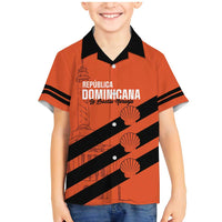 Cibao Dominican Republic Football Custom Family Matching Mermaid Dress and Hawaiian Shirt Vamos La Bestia Naranja - Wonder Print Shop