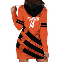 Cibao Dominican Republic Football Custom Hoodie Dress Vamos La Bestia Naranja - Wonder Print Shop