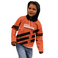 Cibao Dominican Republic Football Custom Kid Hoodie Vamos La Bestia Naranja - Wonder Print Shop