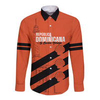 Cibao Dominican Republic Football Custom Long Sleeve Button Shirt Vamos La Bestia Naranja - Wonder Print Shop