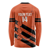 Cibao Dominican Republic Football Custom Long Sleeve Shirt Vamos La Bestia Naranja - Wonder Print Shop