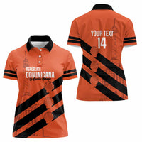 Cibao Dominican Republic Football Custom Women Polo Shirt Vamos La Bestia Naranja - Wonder Print Shop