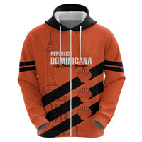Cibao Dominican Republic Football Custom Zip Hoodie Vamos La Bestia Naranja - Wonder Print Shop