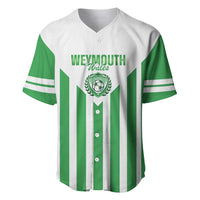 Weymouth Barbados Football Custom Baseball Jersey Come On Wales - Wonder Print Shop