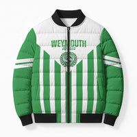 Weymouth Barbados Football Custom Bomber Puffer Jacket Come On Wales - Wonder Print Shop