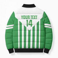 Weymouth Barbados Football Custom Bomber Puffer Jacket Come On Wales - Wonder Print Shop