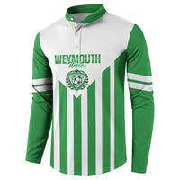 Weymouth Barbados Football Custom Button Sweatshirt Come On Wales - Wonder Print Shop