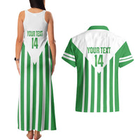 Weymouth Barbados Football Custom Couples Matching Tank Maxi Dress and Hawaiian Shirt Come On Wales - Wonder Print Shop