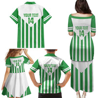 Weymouth Barbados Football Custom Family Matching Puletasi and Hawaiian Shirt Come On Wales - Wonder Print Shop