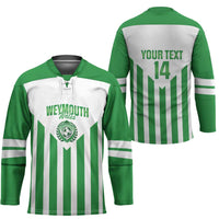 Weymouth Barbados Football Custom Hockey Jersey Come On Wales - Wonder Print Shop