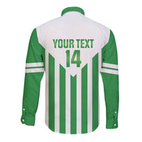 Weymouth Barbados Football Custom Long Sleeve Button Shirt Come On Wales - Wonder Print Shop