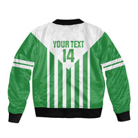 Weymouth Barbados Football Custom Sleeve Zip Bomber Jacket Come On Wales - Wonder Print Shop