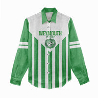 Weymouth Barbados Football Custom Women Casual Shirt Come On Wales - Wonder Print Shop