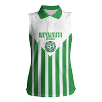 Weymouth Barbados Football Custom Women Sleeveless Polo Shirt Come On Wales - Wonder Print Shop