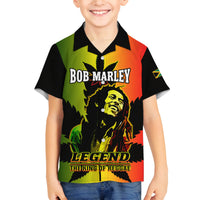 Jamaica Legend Bob Family Matching Puletasi Dress and Hawaiian Shirt The King Of Reggae - Wonder Print Shop