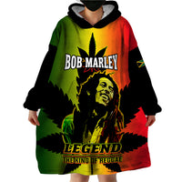 Jamaica Legend Bob Wearable Blanket Hoodie The King Of Reggae - Wonder Print Shop