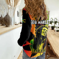 Jamaica Legend Bob Women Casual Shirt The King Of Reggae - Wonder Print Shop