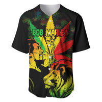 Jamaica Legend Bob Baseball Jersey Lion With Cannabis Leaf Pattern LT14