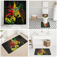 Jamaica Legend Bob Bathroom Set Lion With Cannabis Leaf Pattern - Wonder Print Shop