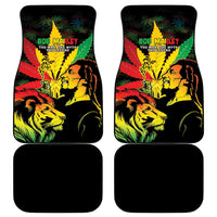 Jamaica Legend Bob Car Mats Lion With Cannabis Leaf Pattern - Wonder Print Shop