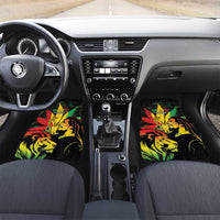 Jamaica Legend Bob Car Mats Lion With Cannabis Leaf Pattern - Wonder Print Shop