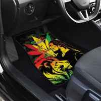 Jamaica Legend Bob Car Mats Lion With Cannabis Leaf Pattern - Wonder Print Shop