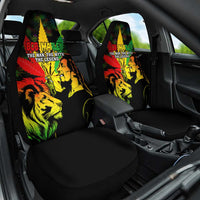 Jamaica Legend Bob Car Seat Cover Lion With Cannabis Leaf Pattern - Wonder Print Shop