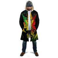 Jamaica Legend Bob Cloak Lion With Cannabis Leaf Pattern - Wonder Print Shop