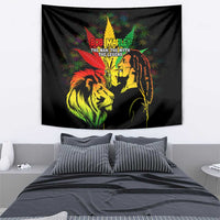 Jamaica Legend Bob Tapestry Lion With Cannabis Leaf Pattern - Wonder Print Shop