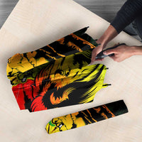 Jamaica Legend Bob Umbrella Lion With Cannabis Leaf Pattern - Wonder Print Shop