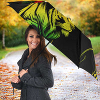 Jamaica Legend Bob Umbrella Lion With Cannabis Leaf Pattern - Wonder Print Shop