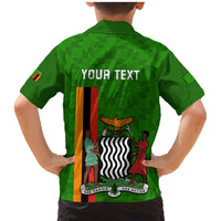 Personalised Zambia Independence Day Family Matching Mermaid Dress and Hawaiian Shirt Happy 59th Anniversary Kente Pattern - Wonder Print Shop