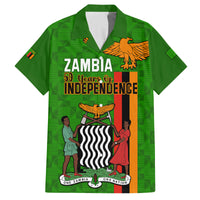 Personalised Zambia Independence Day Family Matching Tank Maxi Dress and Hawaiian Shirt Happy 59th Anniversary Kente Pattern - Wonder Print Shop