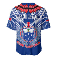 Samoa Rugby Baseball Jersey 2023 Go Manu Samoa With Ula Fala Style - Wonder Print Shop