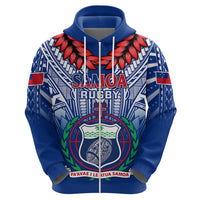 Samoa Rugby Hoodie 2023 Go Manu Samoa With Ula Fala Style - Wonder Print Shop