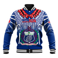 Custom Samoa Rugby Baseball Jacket 2023 Go Manu Samoa With Ula Fala Style - Wonder Print Shop