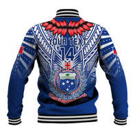 Custom Samoa Rugby Baseball Jacket 2023 Go Manu Samoa With Ula Fala Style - Wonder Print Shop